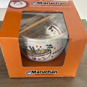 Ramen Noodle Bowl Set - White